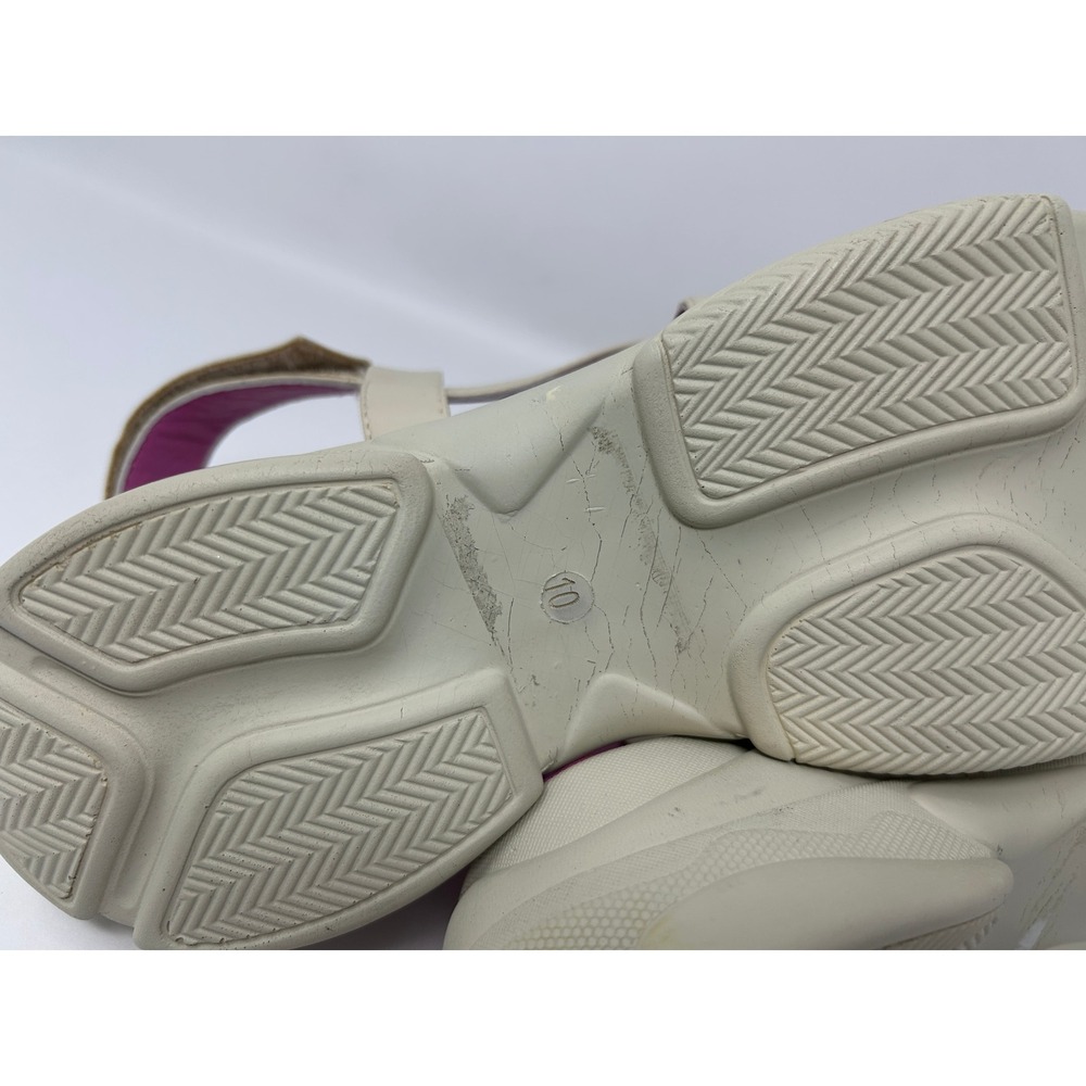 Seychelles Women Cream Pink Platform Sandals Chunky Strappy Sporty Hook Loop 10 - Picture 10 of 10